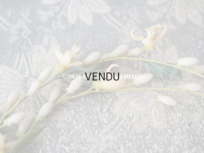 画像14: アンティークワックスフラワーのティアラ & ブーケのセット ウェディング 結婚式 