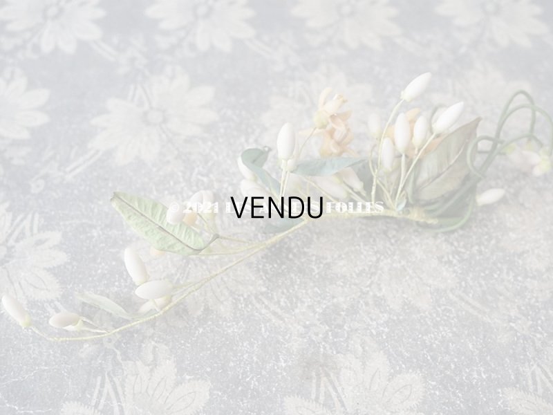 画像7: アンティークワックスフラワーのティアラ & ブーケのセット ウェディング 結婚式 