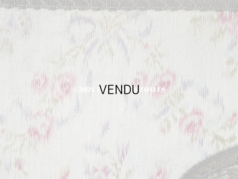 画像5: 1900年代 アンティーク 薄紫色のリボン & 薔薇のガーランド  カルトナージュボックス