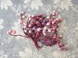 画像2: アンティーク シルク製　ピンクの実の布花   (2)