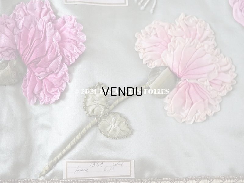 画像5: 1920年代 アンティーク 大きなロココモチーフのサンプラー