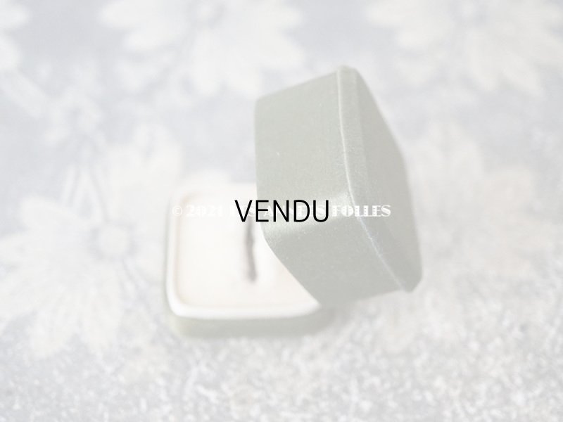 画像5: 1900年代 アンティーク  シルクサテンのリングボックス  カーキ　ジュエリーボックス