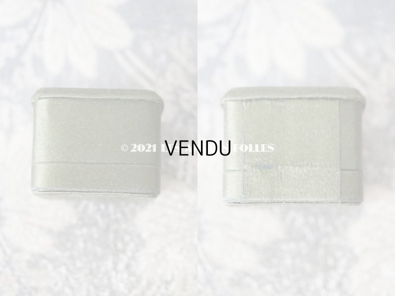 画像3: 1900年代 アンティーク  シルクサテンのリングボックス  カーキ　ジュエリーボックス