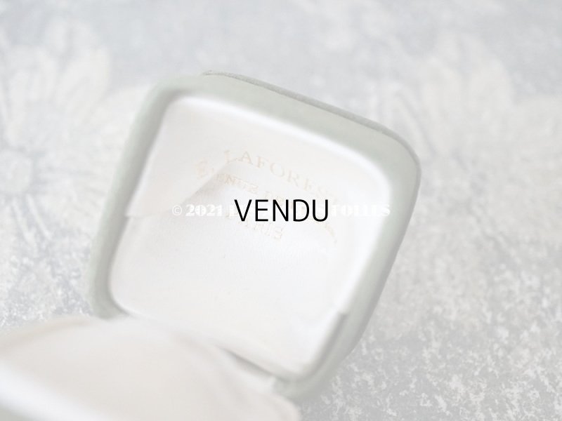 画像8: 1900年代 アンティーク  シルクサテンのリングボックス  カーキ　ジュエリーボックス