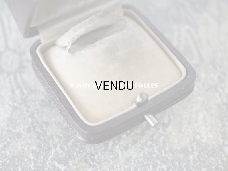 画像7: 1900年 アンティーク 本革製 イニシャル入り J.D リングボックス ボルドー&ブラウン ジュエリーボックス