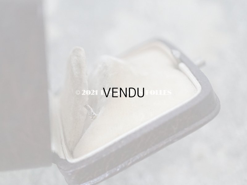 画像8: 1900年 アンティーク 本革製 イニシャル入り J.D リングボックス ボルドー&ブラウン ジュエリーボックス