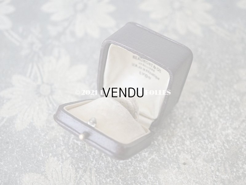 画像6: 1900年 アンティーク 本革製 イニシャル入り J.D リングボックス ボルドー&ブラウン ジュエリーボックス