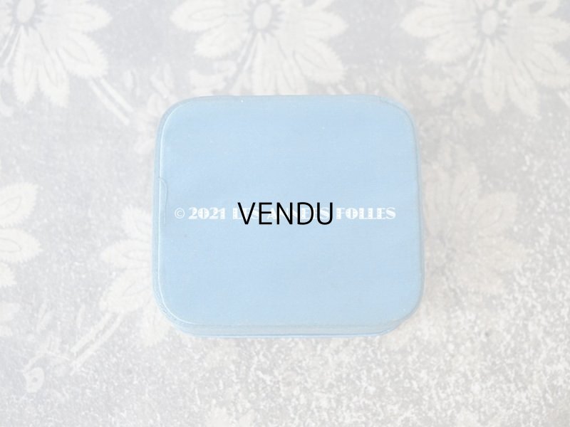 画像5: 1900年代 アンティーク  シルクサテンのジュエリーボックス  ブルーシェル