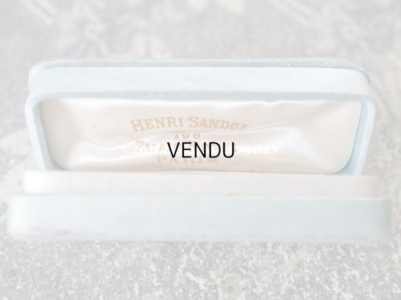 画像8: 1900年代 アンティーク  シルクサテンのジュエリーボックス  ブルー