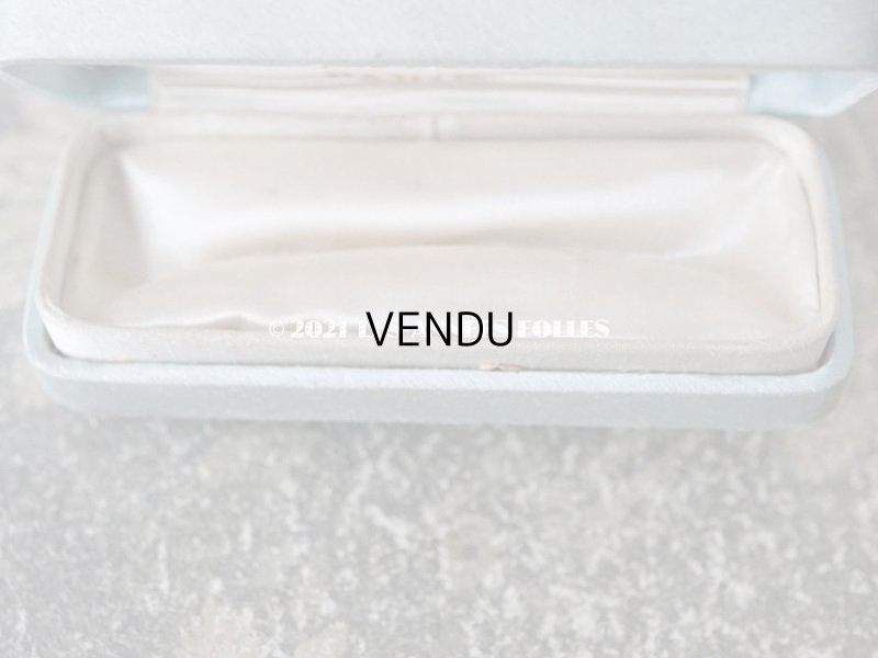 画像6: 1900年代 アンティーク  シルクサテンのジュエリーボックス  ブルー