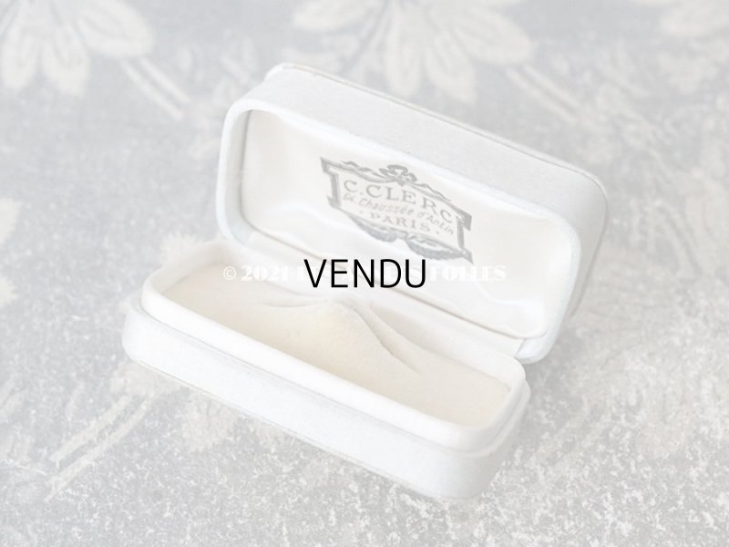 画像8: 1900年代 アンティーク  シルクサテンのジュエリーボックス  パールブルー