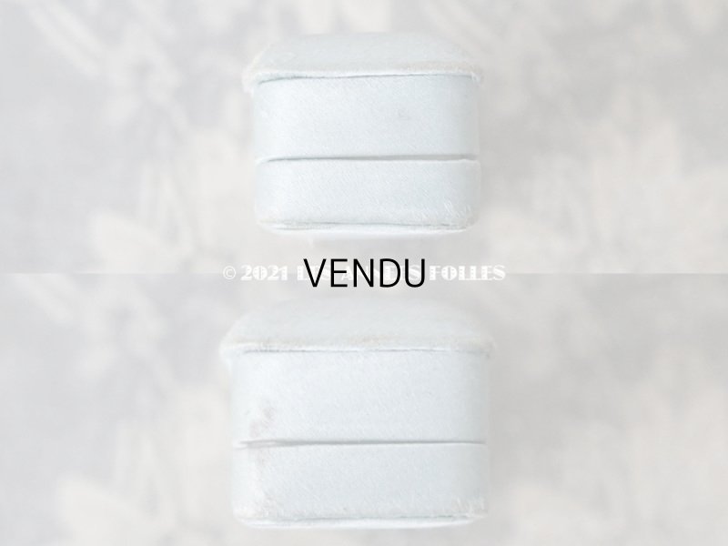 画像4: 1900年代 アンティーク  シルクサテンのジュエリーボックス  ブルー