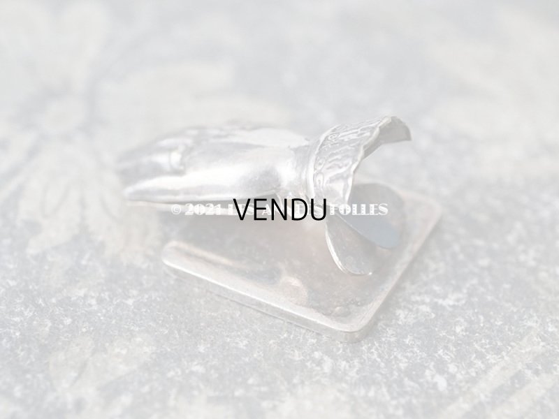 画像6: アンティーク とても小さなペーパークリップ　手のモチーフ 2.5×3.9cm