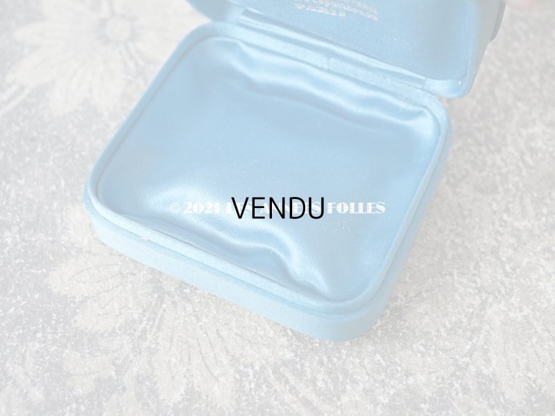 画像10: 1900年代 アンティーク  シルクサテンのジュエリーボックス  ブルーシェル