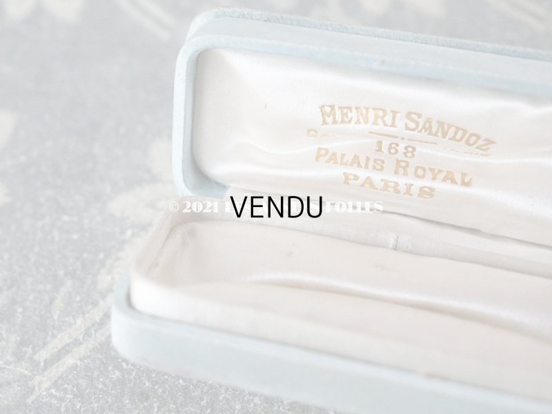 画像7: 1900年代 アンティーク  シルクサテンのジュエリーボックス  ブルー