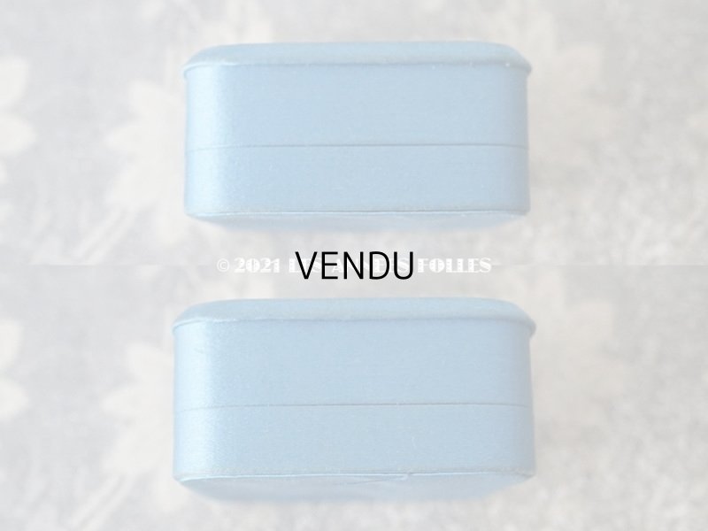 画像7: 1900年代 アンティーク  シルクサテンのジュエリーボックス  ブルーシェル