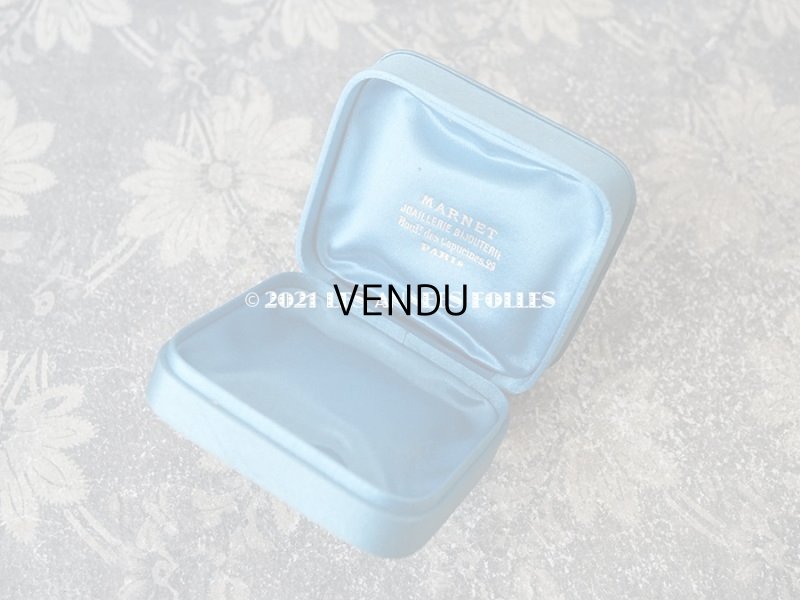 画像8: 1900年代 アンティーク  シルクサテンのジュエリーボックス  ブルーシェル