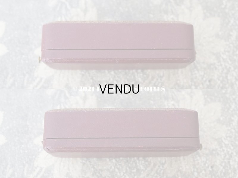 画像3: 1900年代 アンティーク ジュエリーボックス 金彩入り ボルドー