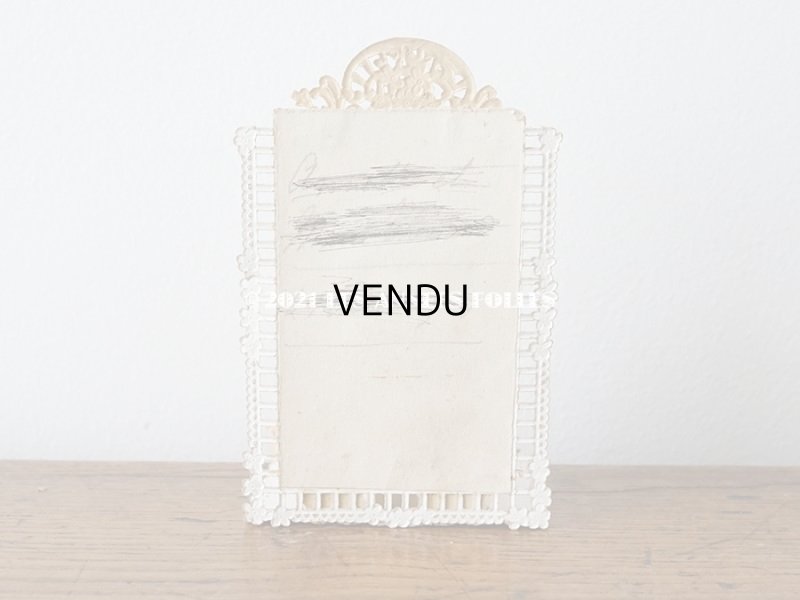 画像3: 1900年代 アンティーク  初聖体の立体カニヴェ 勿忘草 プルミエール・コミュニオン