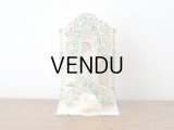 1900年代 アンティーク  初聖体の立体カニヴェ 勿忘草 プルミエール・コミュニオン