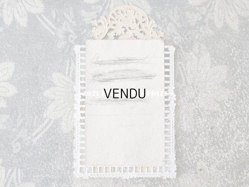 画像9: 1900年代 アンティーク  初聖体の立体カニヴェ 勿忘草 プルミエール・コミュニオン