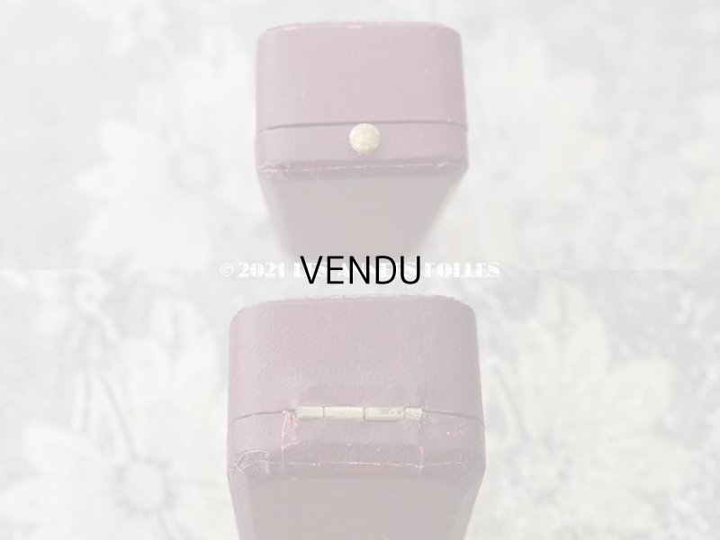 画像4: 1900年代 アンティーク ジュエリーボックス 金彩入り ボルドー