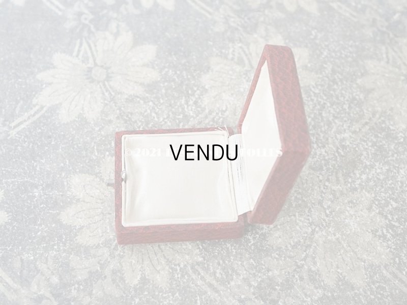 画像5: 1900年代 アンティーク ジュエリーボックス 金彩入り 赤＆黒