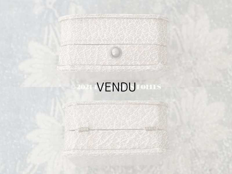 画像3: 1900年代 アンティーク ジュエリーボックス 金彩入り グレー