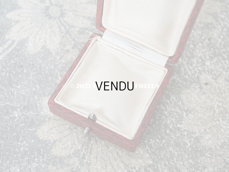 画像7: 1900年代 アンティーク ジュエリーボックス 金彩入り 赤＆黒