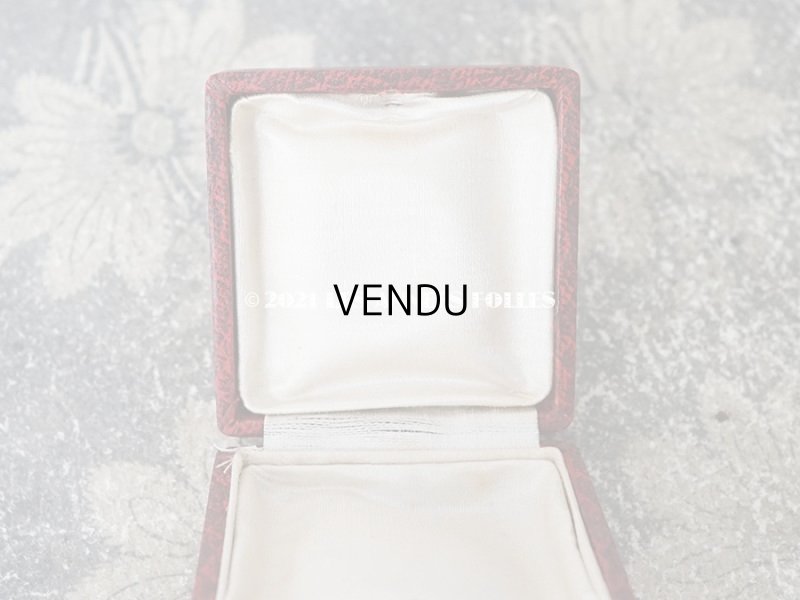 画像6: 1900年代 アンティーク ジュエリーボックス 金彩入り 赤＆黒