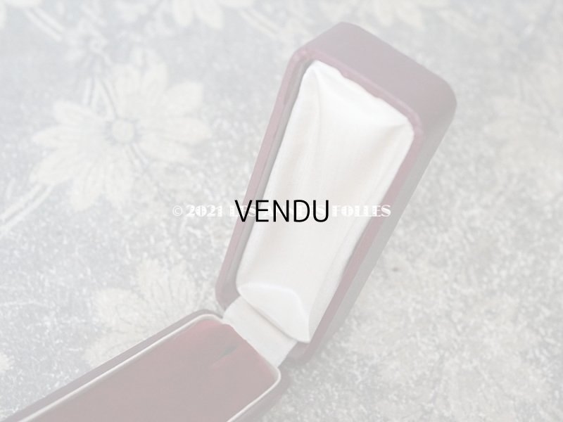 画像6: 1900年代 アンティーク ジュエリーボックス 金彩入り ボルドー