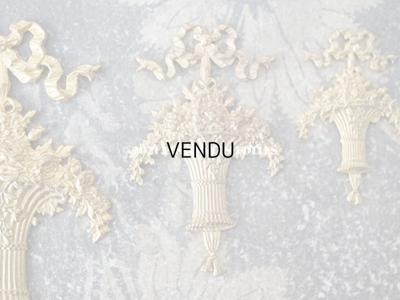 画像8: 1900年代 アンティーク  ローズパニエのオーナメント メタル製 サンプラー