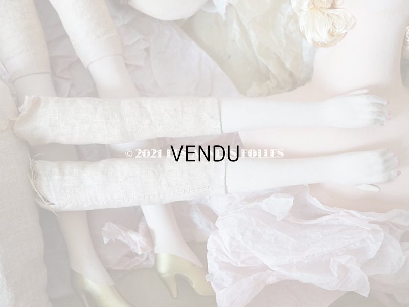 画像16: 1920年代 未使用 アンティーク  ソファドールのセット