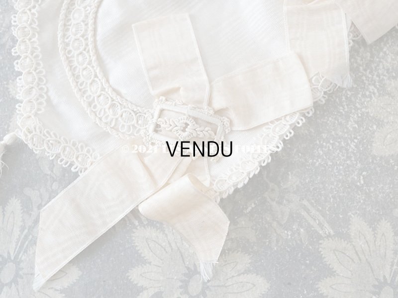 画像4: 1900年代 アンティーク シルク製 初聖体のオモニエール