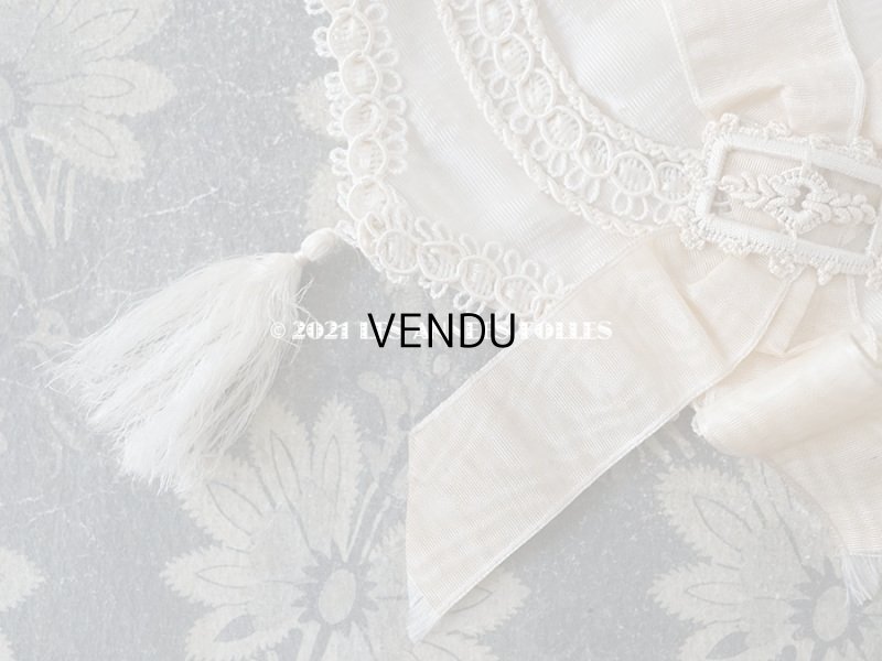画像5: 1900年代 アンティーク シルク製 初聖体のオモニエール