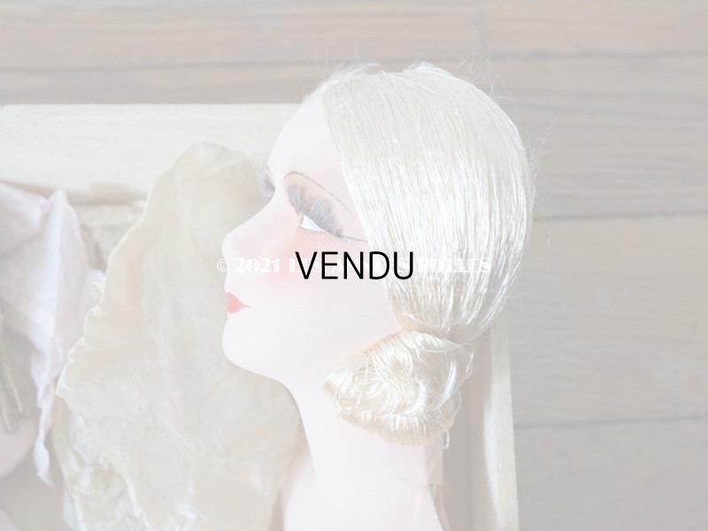 画像9: 1920年代 未使用 アンティーク  ソファドールのセット