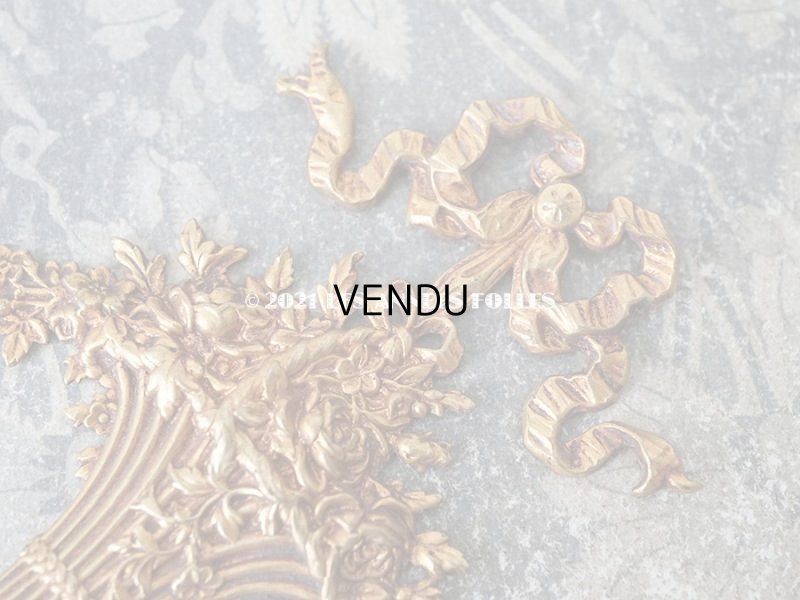 画像4: 1900年代 アンティーク  ローズパニエのオーナメント メタル製 サンプラー