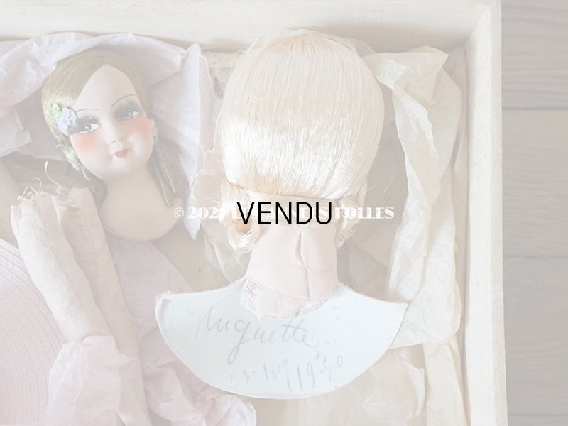 画像8: 1920年代 未使用 アンティーク  ソファドールのセット