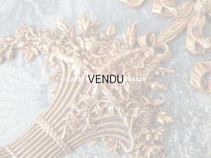 画像5: 1900年代 アンティーク  ローズパニエのオーナメント メタル製 サンプラー