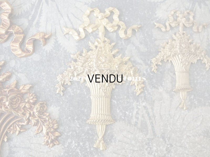 画像9: 1900年代 アンティーク  ローズパニエのオーナメント メタル製 サンプラー