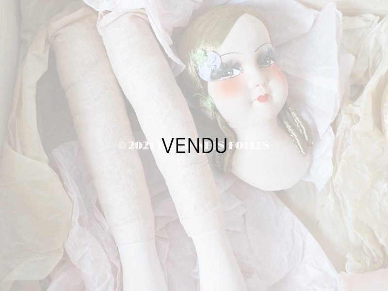 画像14: 1920年代 未使用 アンティーク  ソファドールのセット