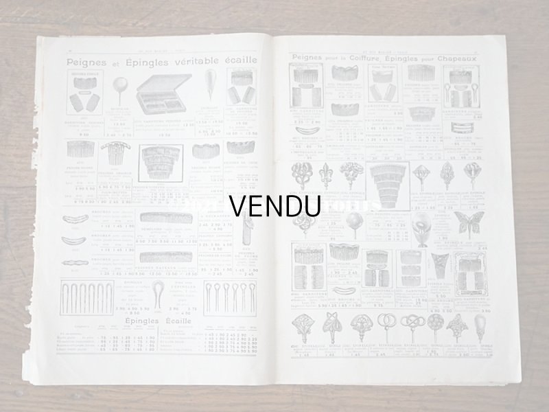 画像13: アンティーク ボンマルシェのカタログ パフュームリー ・ ファン (扇) PARFUMERIE BROSSERIE EVENTAILS - AU BON MARCHE -