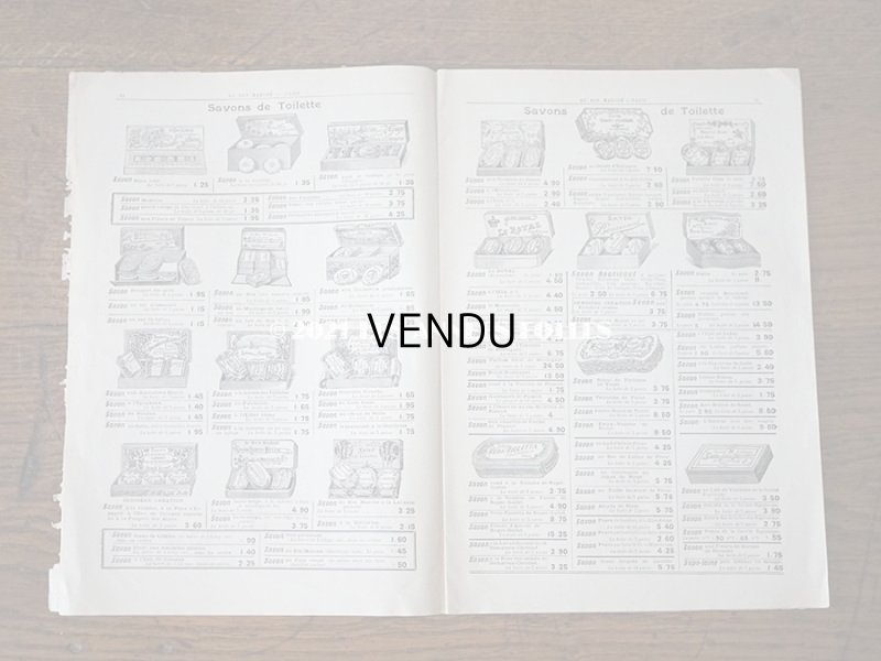 画像9: アンティーク ボンマルシェのカタログ パフュームリー ・ ファン (扇) PARFUMERIE BROSSERIE EVENTAILS - AU BON MARCHE -