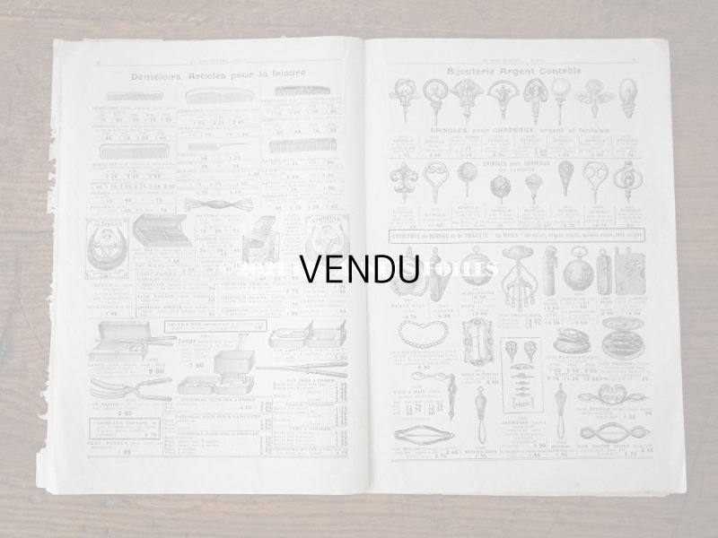 画像14: アンティーク ボンマルシェのカタログ パフュームリー ・ ファン (扇) PARFUMERIE BROSSERIE EVENTAILS - AU BON MARCHE -