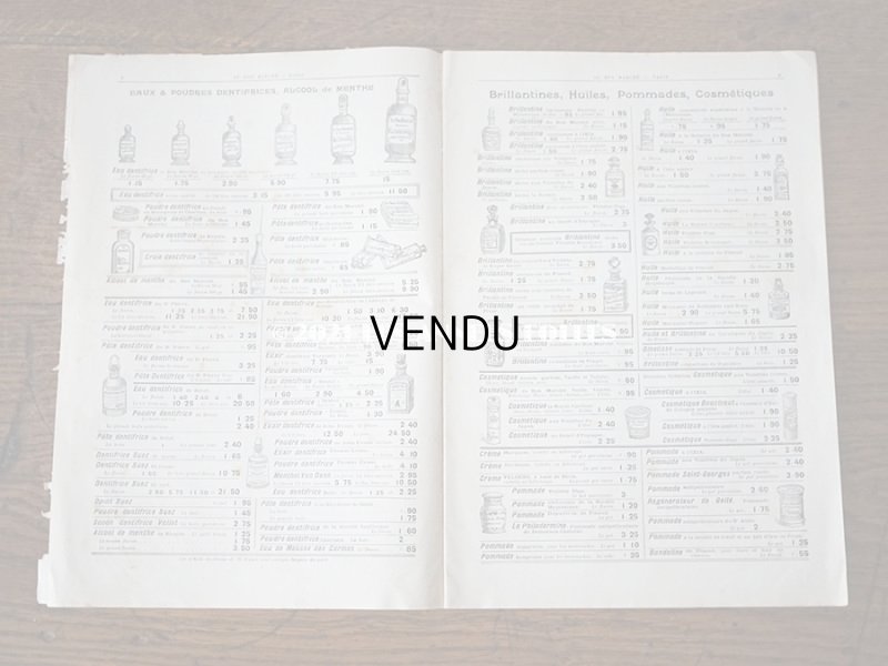 画像7: アンティーク ボンマルシェのカタログ パフュームリー ・ ファン (扇) PARFUMERIE BROSSERIE EVENTAILS - AU BON MARCHE -