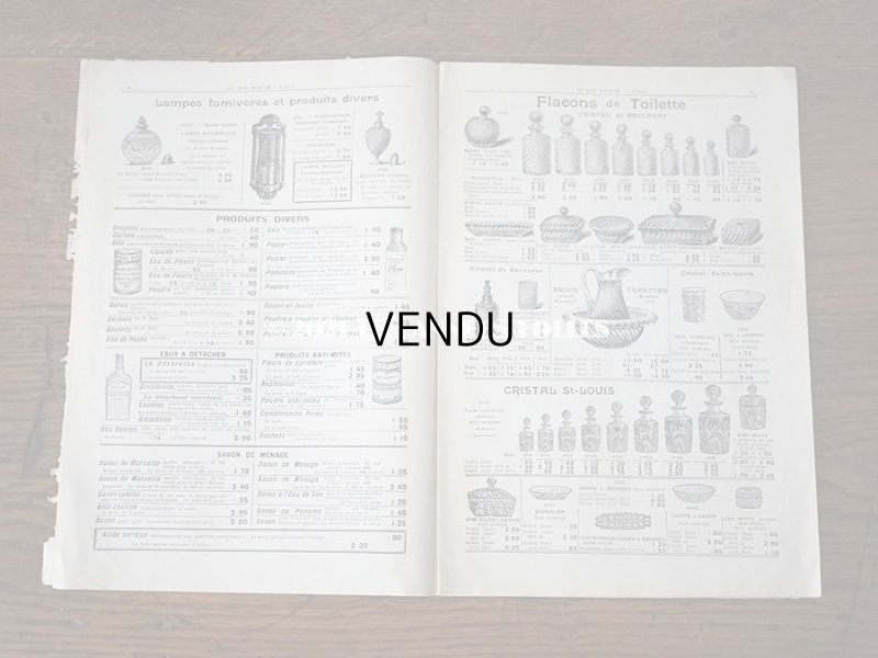 画像11: アンティーク ボンマルシェのカタログ パフュームリー ・ ファン (扇) PARFUMERIE BROSSERIE EVENTAILS - AU BON MARCHE -