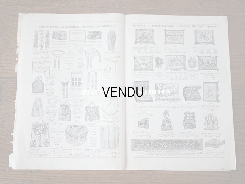 画像16: アンティーク ボンマルシェのカタログ パフュームリー ・ ファン (扇) PARFUMERIE BROSSERIE EVENTAILS - AU BON MARCHE -