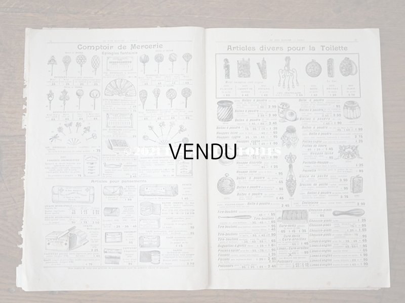 画像15: アンティーク ボンマルシェのカタログ パフュームリー ・ ファン (扇) PARFUMERIE BROSSERIE EVENTAILS - AU BON MARCHE -