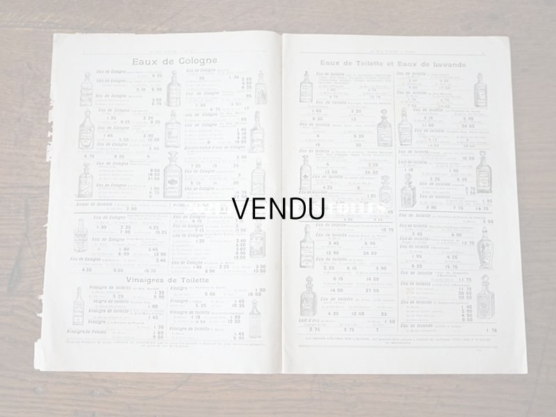 画像5: アンティーク ボンマルシェのカタログ パフュームリー ・ ファン (扇) PARFUMERIE BROSSERIE EVENTAILS - AU BON MARCHE -