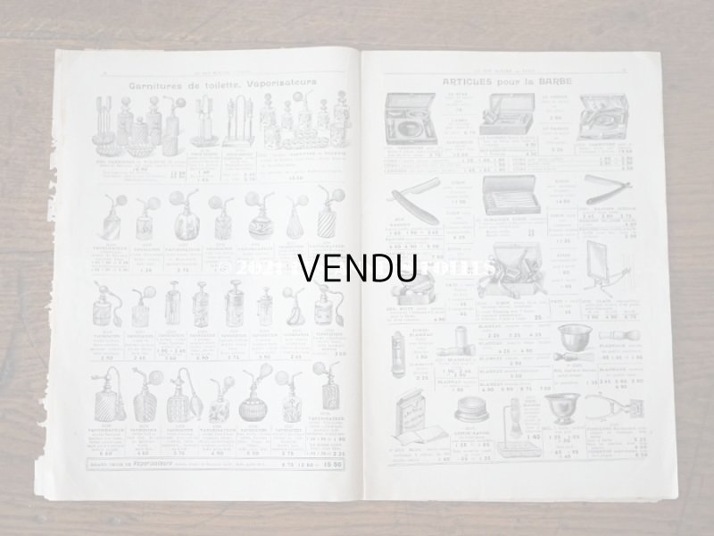 画像12: アンティーク ボンマルシェのカタログ パフュームリー ・ ファン (扇) PARFUMERIE BROSSERIE EVENTAILS - AU BON MARCHE -